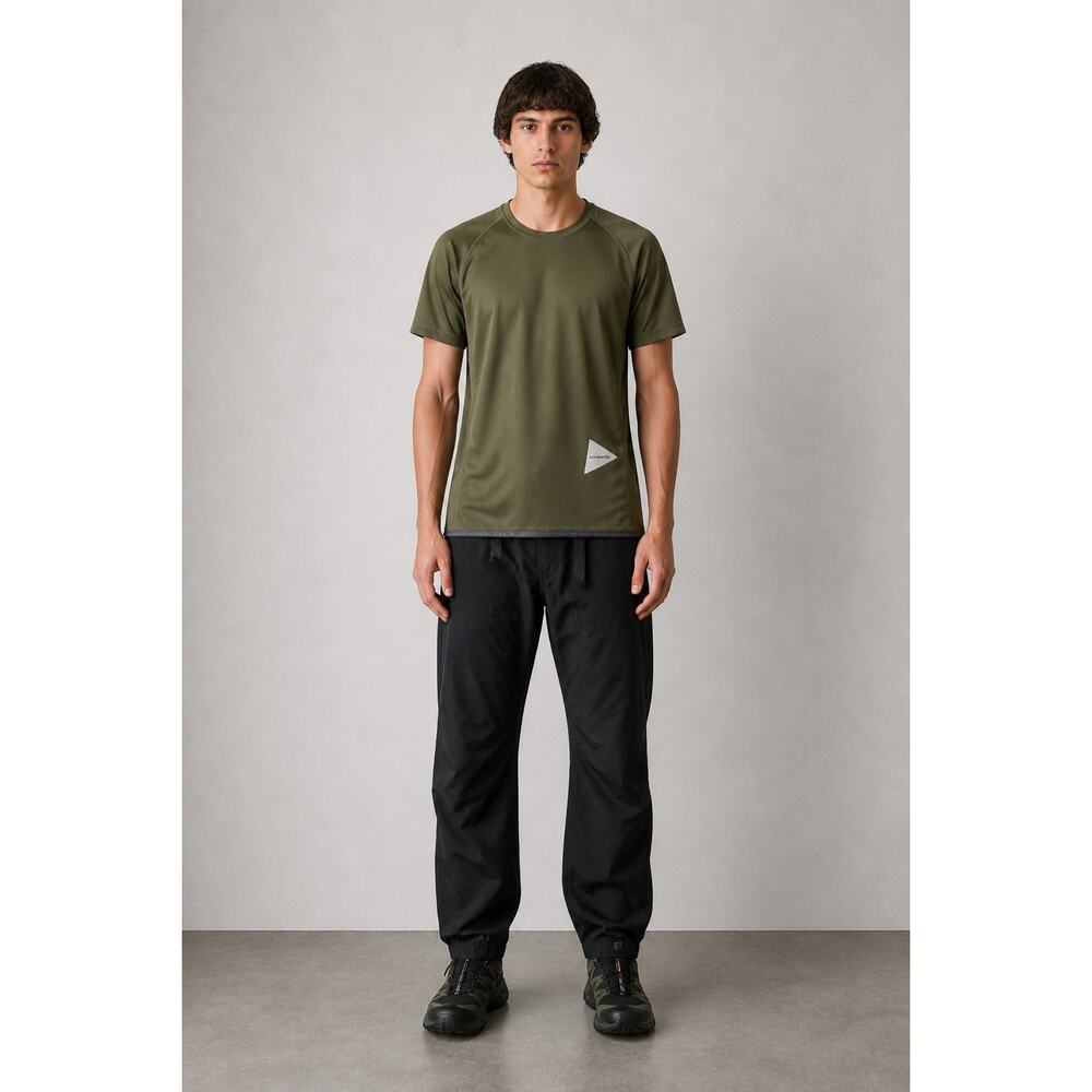 And Wander Technical Performance T Shirt Green